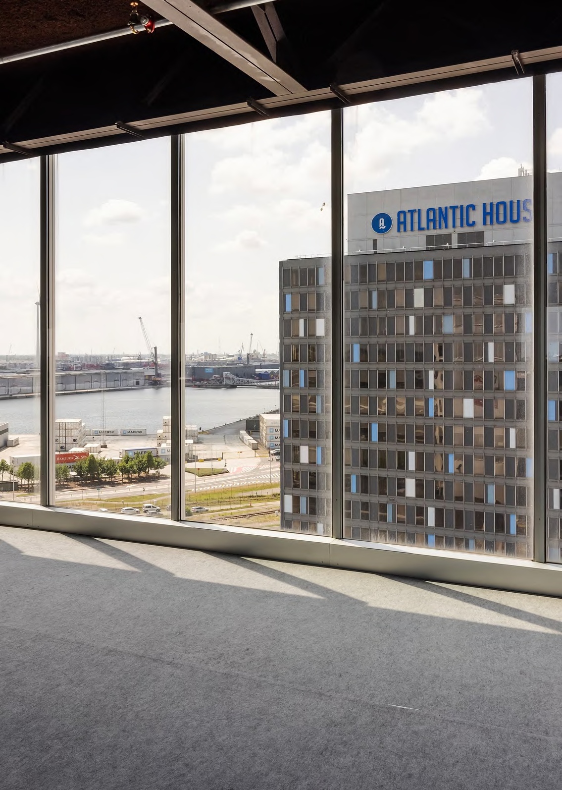 View over the Port of Antwerp